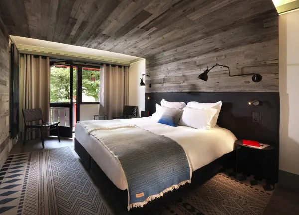 Chalet Hotel le Prieuré Chambre double vue Mont Blanc
