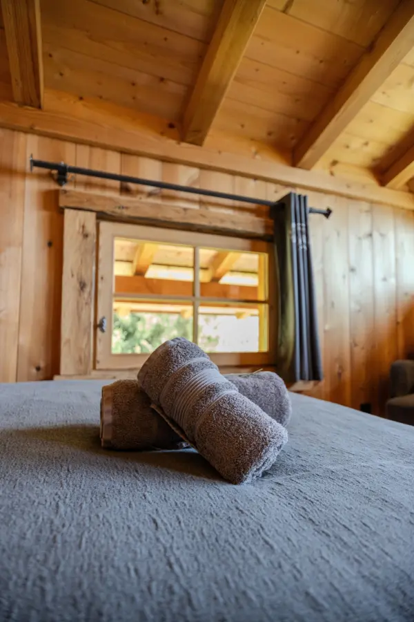 Une vaste suite avec salle de bain, espace bureau 