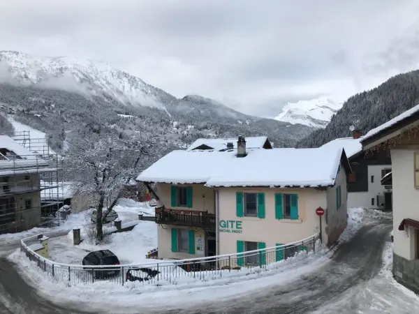 gite fagot les houches extérieur hiver
