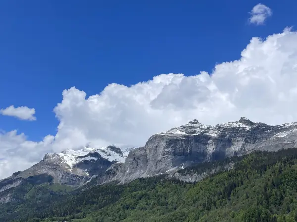 Vue sur les Fiz depuis la Terrasse