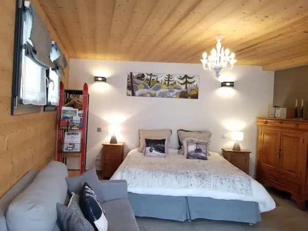 CHAMBRE PRAZ TORRENT, 27m², salle douche en suite, douche italienne