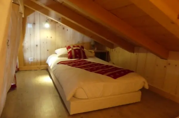 Le coin mezzanine du chalet petit Bornand