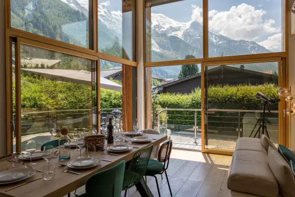 Salon vue Mont Blanc