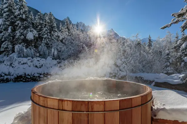 Bain Nordique vue montagne