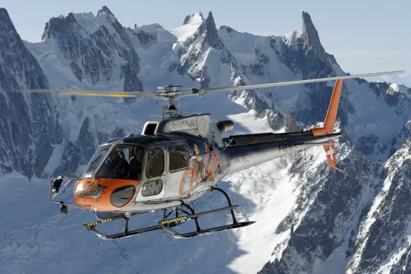 aiguilles de chamonix hélicoptère