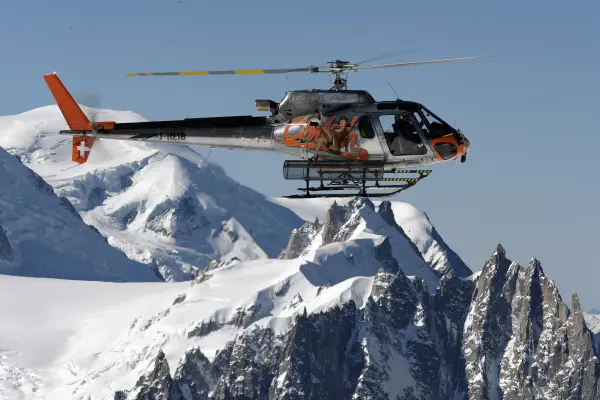survol massif du mont-blanc hélicoptère