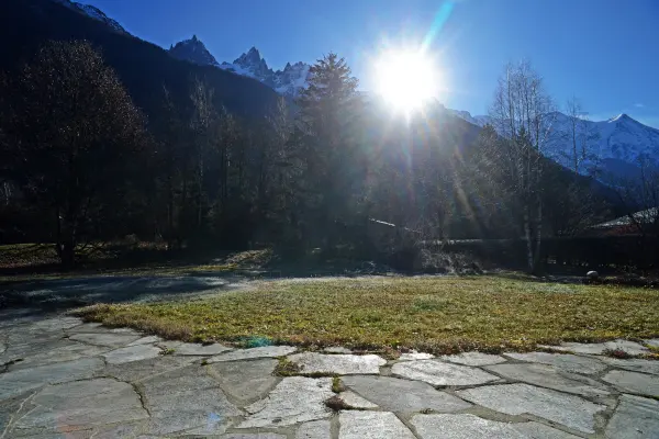 Mont Blanc under the sun