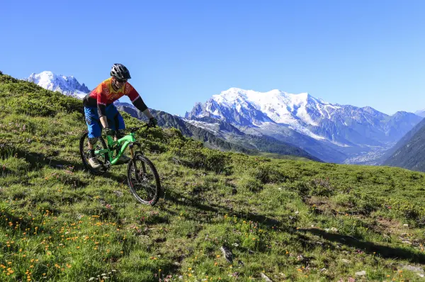 Descente VTT : Piste bleue des Chevreuils - Balme - Secteur Chamonix