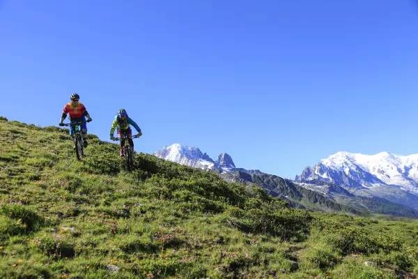 Descente VTT : Piste bleue des Marmottes - Balme - Secteur Chamonix