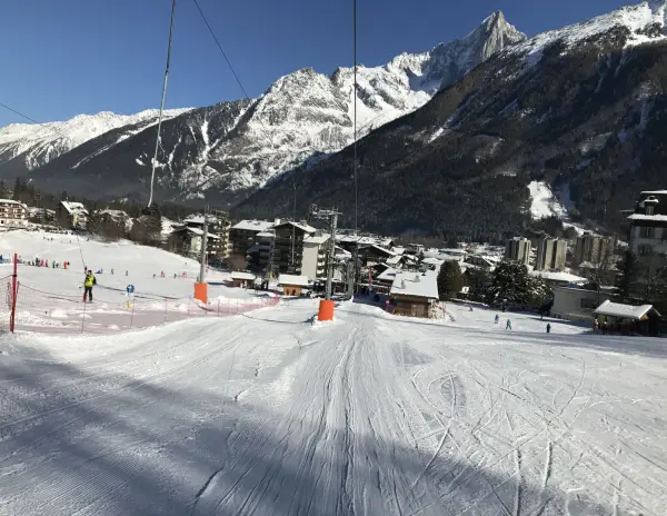 Vue sur la piste verte