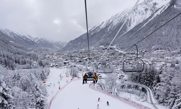 Chamonix télésiège domaine skiable les planards