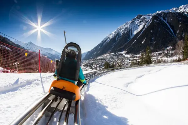 La luge en hiver aux Planards