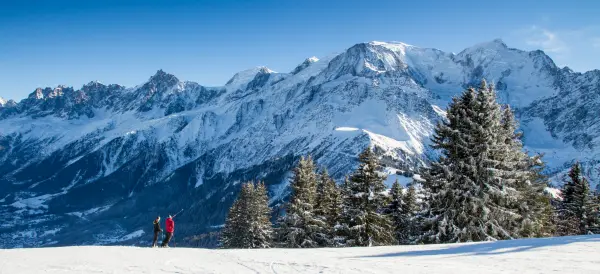 Panorama depuis le domaine des Houches
