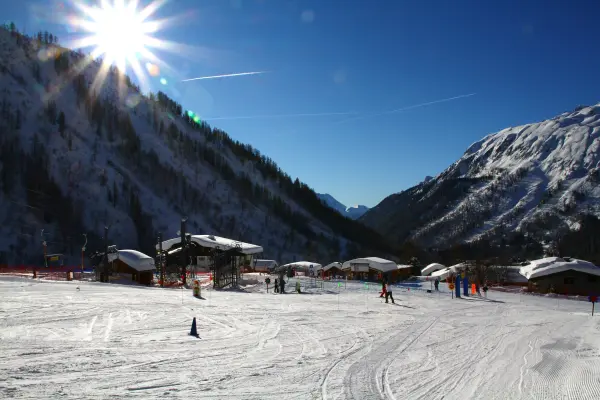 bas du domaine skiable