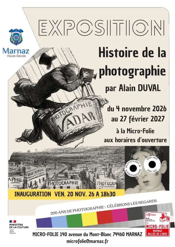 Exposition "Histoire de la photographie" et projection-rencontre
