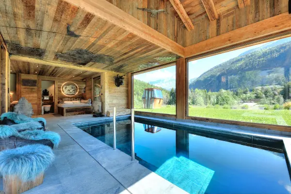 Chalet Cristaux pool