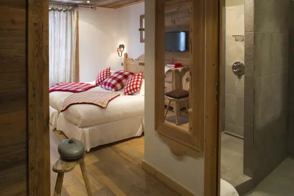 Hotel Hermitage chamonix - chambre double bain