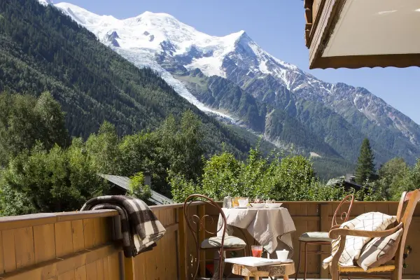 Hotel hermitage chamonix - terrasse