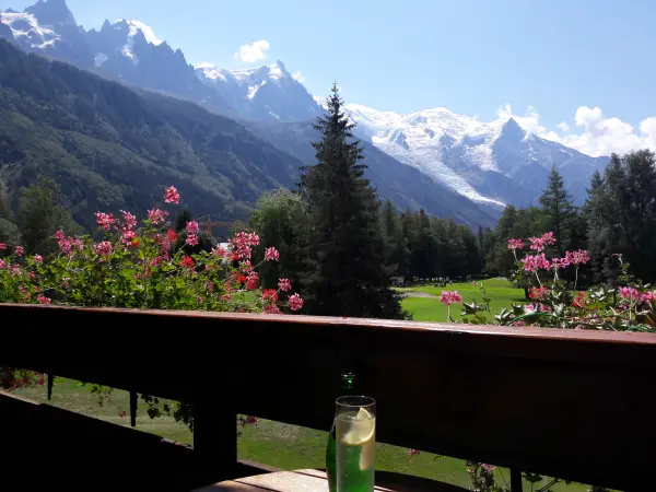 Hotel Le Labrador vue depuis Chambre Mont Blanc