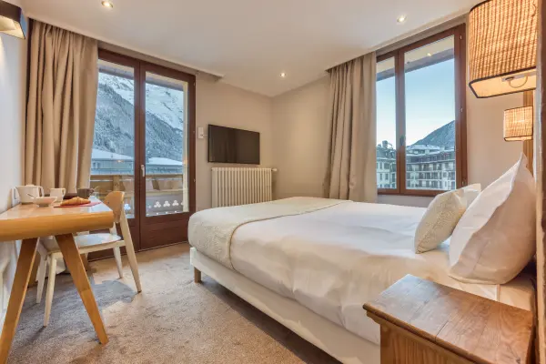 Chambre Double vue Mont-Blanc