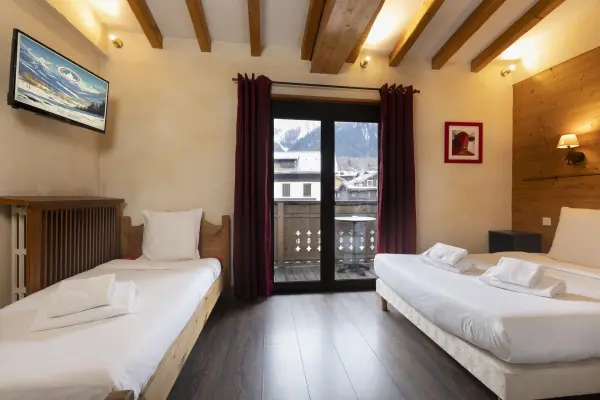 Chambre triple avec Balcon