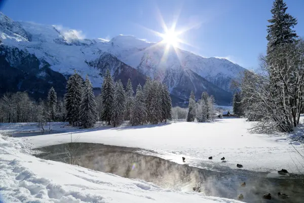 Lac en hiver
