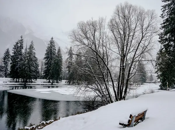 Lac en hiver