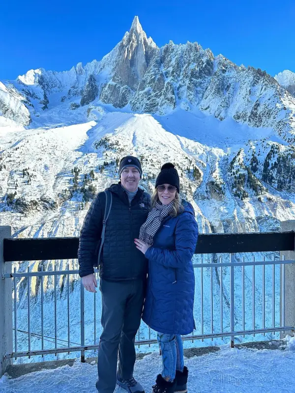 Clients at the mer de Glace