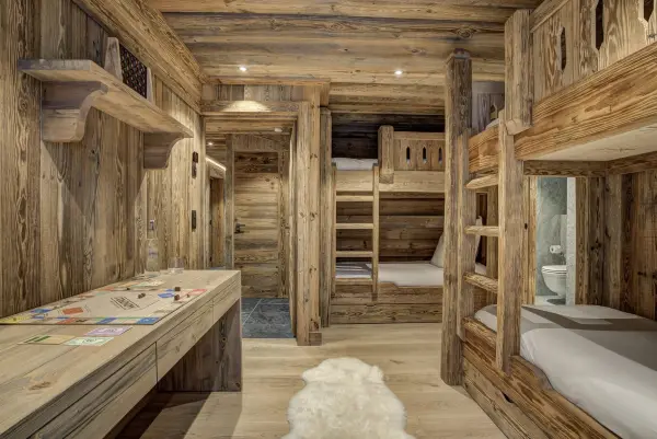 Chambre dortoir 4 personnes chalet Alaska