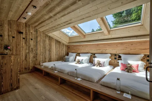 Chambre dortoir 4 personnes chalet Saphir