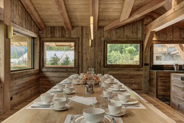 Salle à manger chalet Alaska