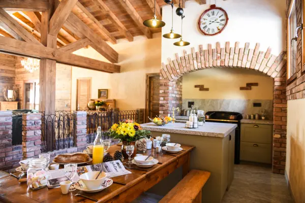chalet la ferme d'Estelle salle à manger