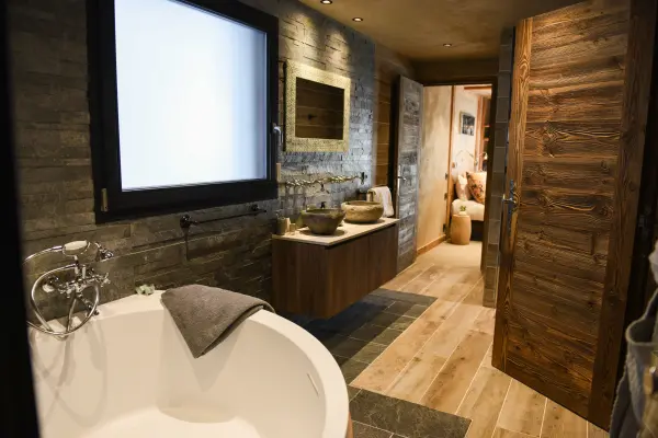 chalet la ferme d'Estelle salle de bain