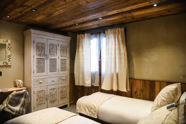 chalet la ferme d'Estelle chambre twin