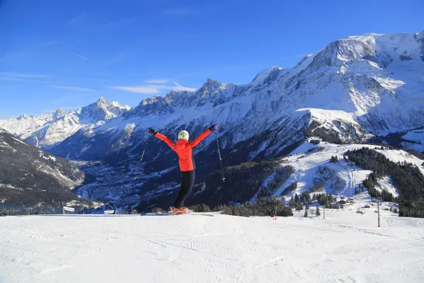 Vue sur le Gouter - domaine skiable