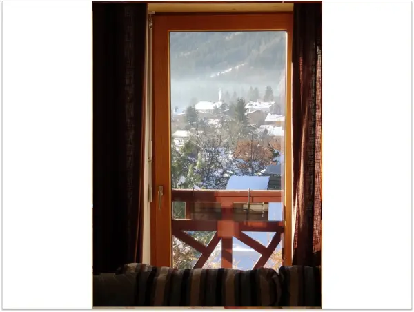 Les Terrasses des Glaciers 2ème étage - vue balcon