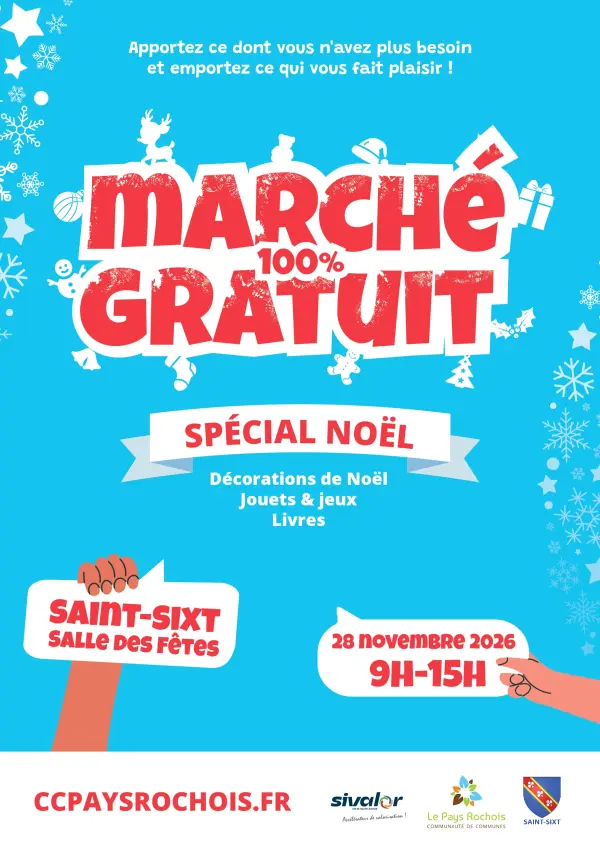 Marché 100 % gratuit spécial Noël