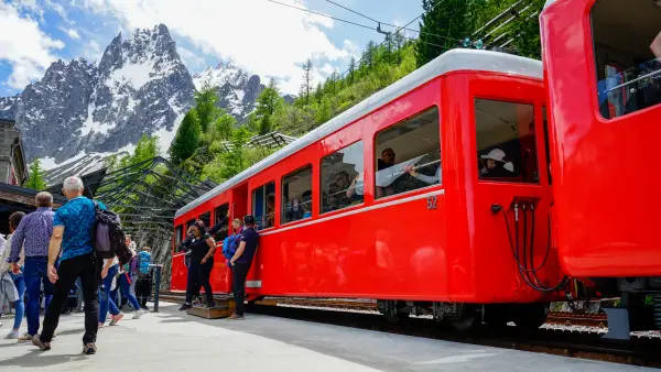 Train du Montenvers à la mer de glace