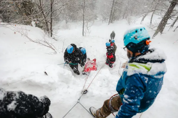Exercice de secours en montagne - Gestion de crise