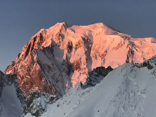 Sunset on Mont Blanc