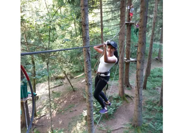 foret magique -accro park chamonix - pont de singe