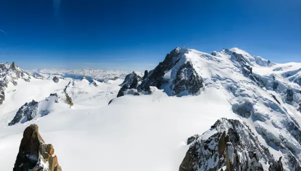 Vue depuis l'Aiguille du Midi