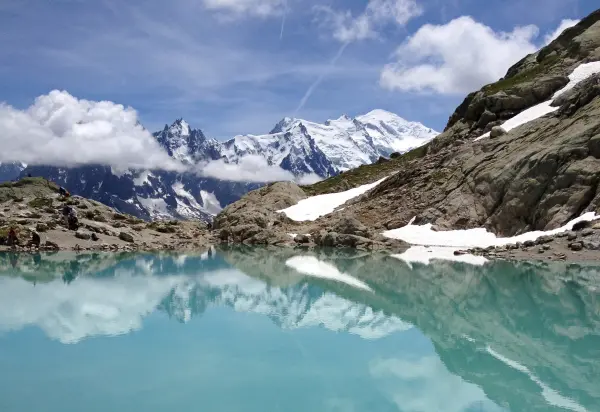 Randonnée au  Lac Blanc depuis le Col des Montets