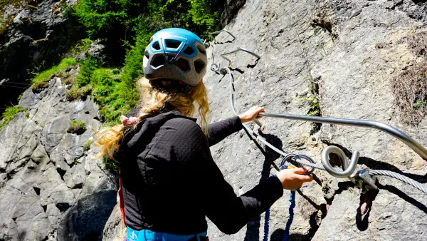 Personne sur la Via Ferrata