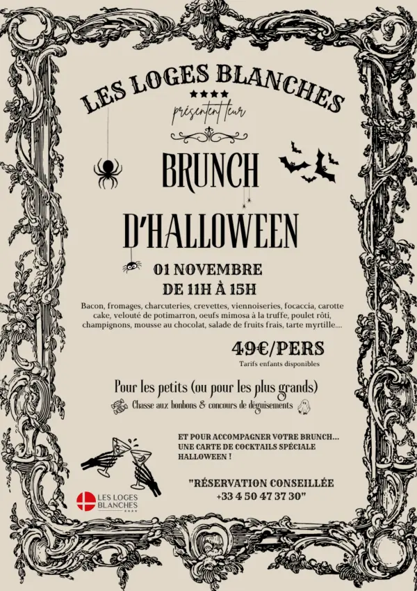 Brunch d'Halloween aux Loges Blanches 4*