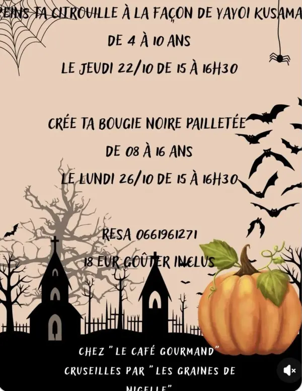 Ateliers créatifs d'Halloween