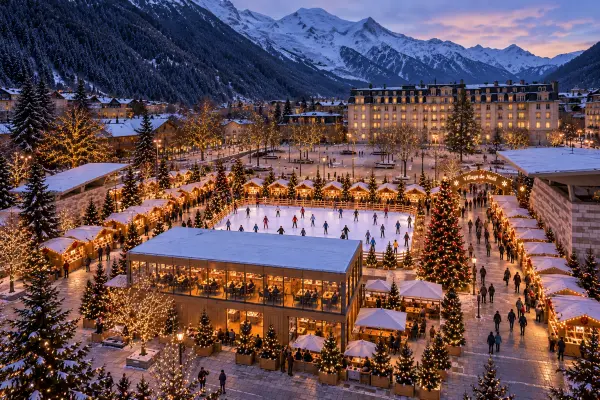Le village de Noël à Chamonix