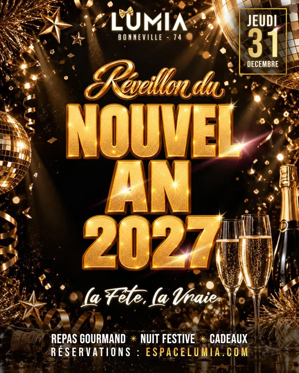 Réveillon du Nouvel An 2027 au Lumia_Bonneville