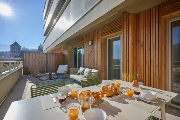 Terrasse - petit déjeuner
