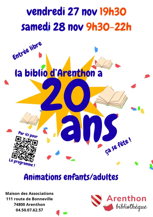 La biblio d'Arenthon a 20 ans